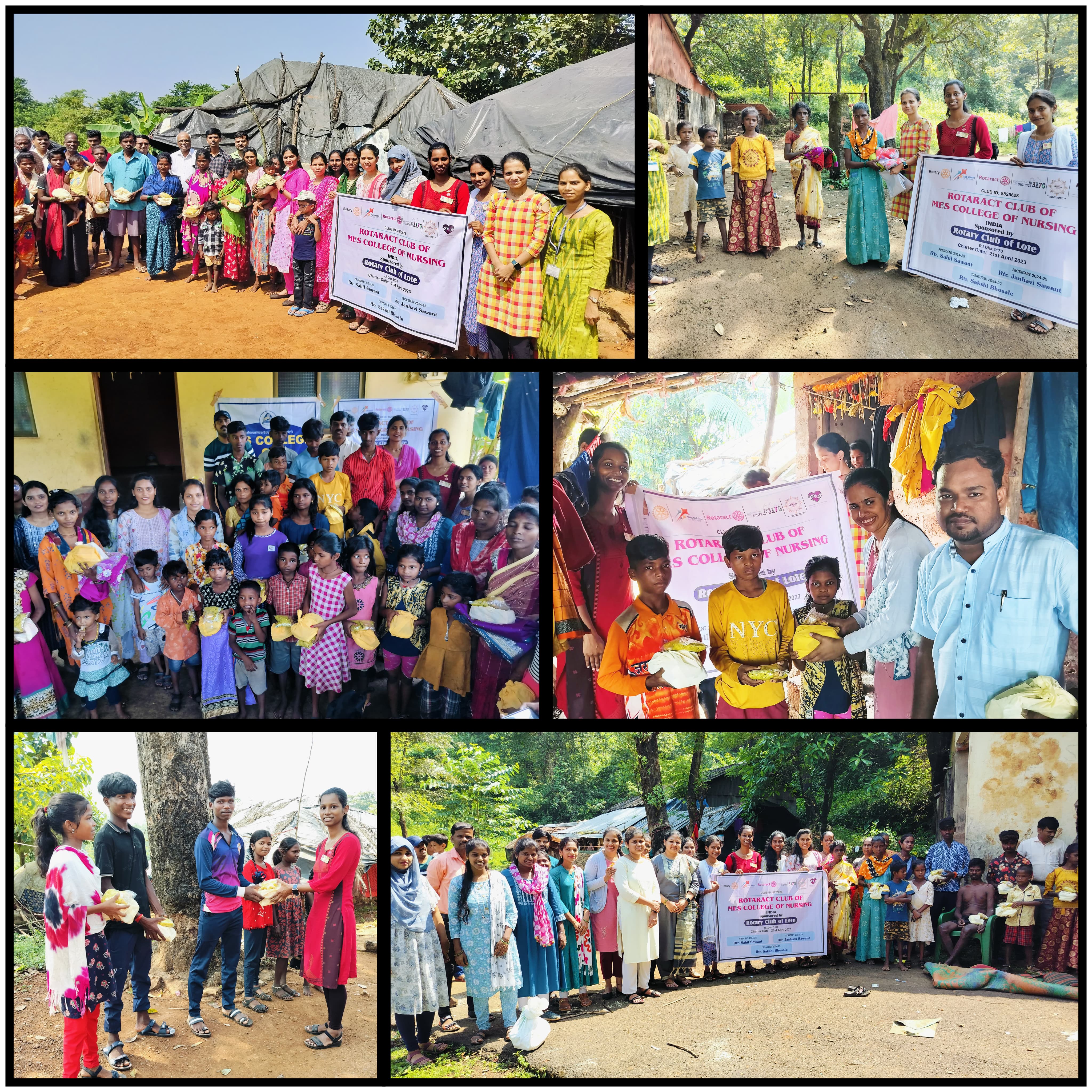 Divali faral and clothes distribution to slum area